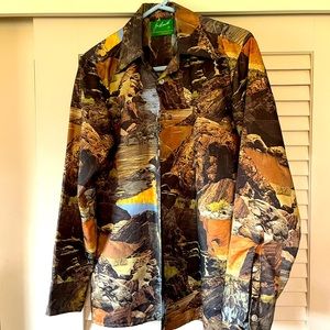 Vintage Joe Namath shirt, landscape design!